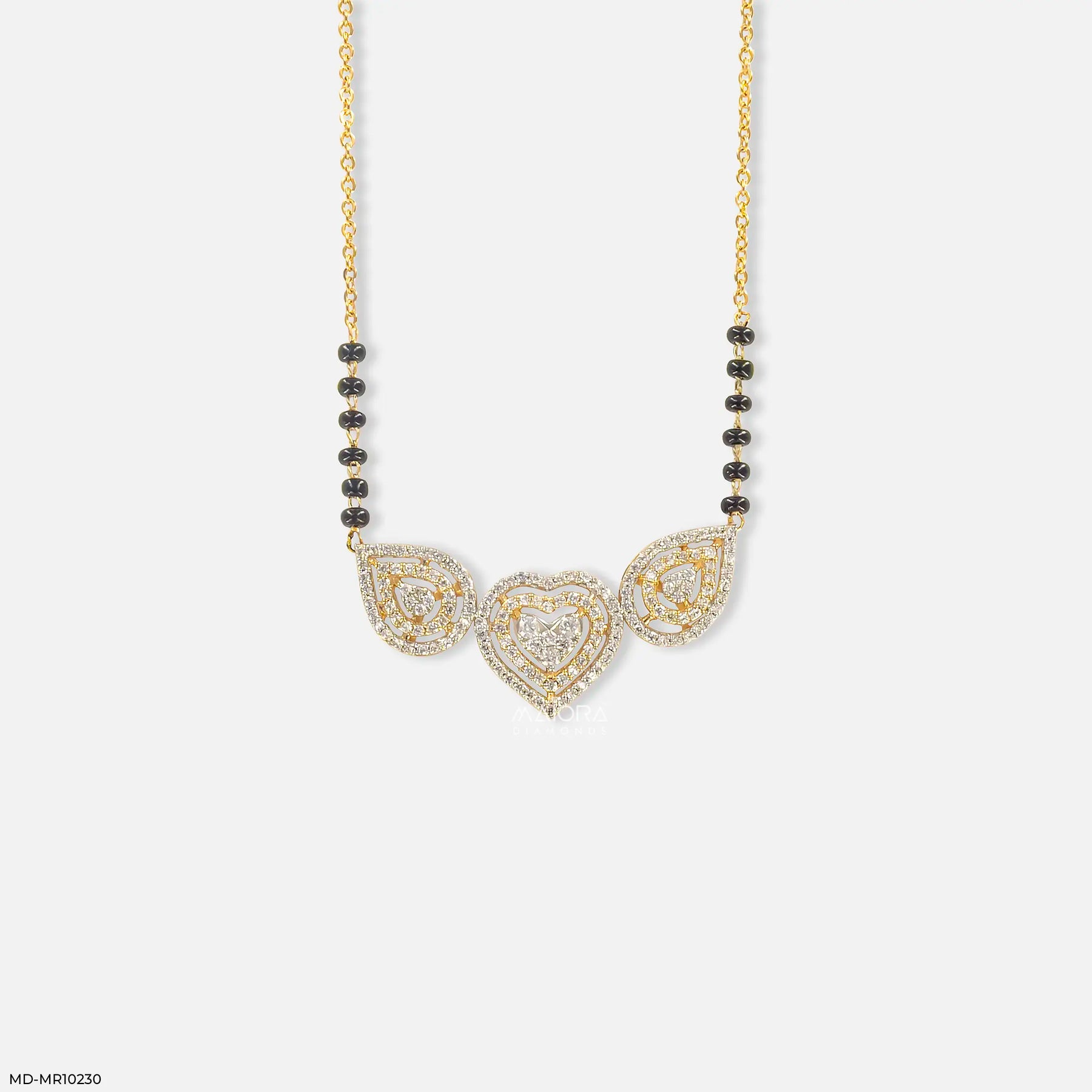 Glam Pranaya Diamond Mangalsutra Platinum 950