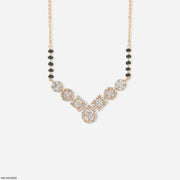 Quad Forms Diamond Mangalsutra 9K Yellow Gold