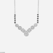 Quad Forms Diamond Mangalsutra 14K White Gold