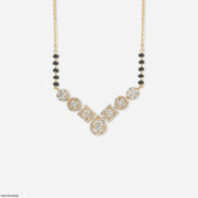 Quad Forms Diamond Mangalsutra 18K Yellow Gold