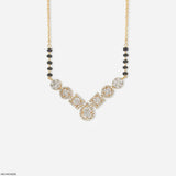 Quad Forms Diamond Mangalsutra 9K White Gold