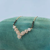 Quad Forms Diamond Mangalsutra 9K White Gold