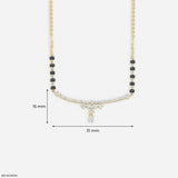Shiny Liner Diamond Mangalsutra Platinum 950