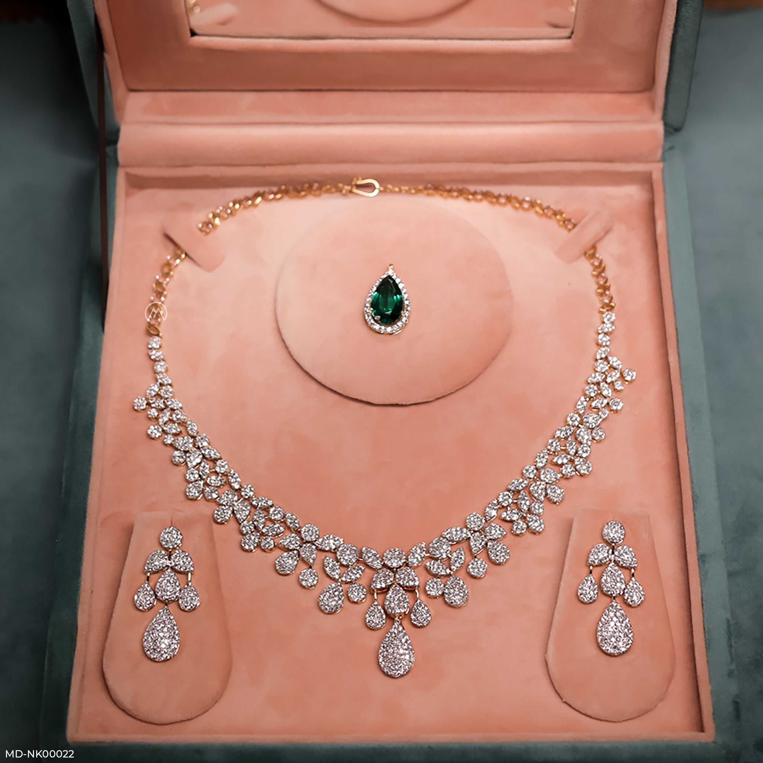 Pressure Setting Diamond Necklace