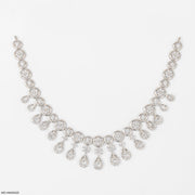 Charming Diamond Necklaces 14K White Gold