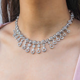 Charming Diamond Necklace 18K White Gold