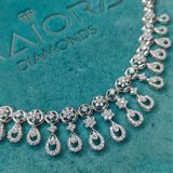 Charming Diamond Necklace 18K White Gold