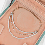 Classic Boldness Diamond Necklaces 18K Yellow Gold