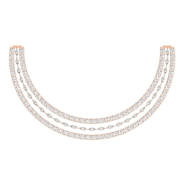 Classic Boldness Diamond Necklace 14K Rose Gold