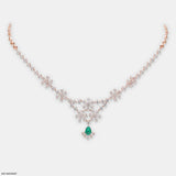 Beloved Daisy Diamond Necklaces 14K White Gold