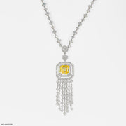 Glam up Diamond Necklaces 9K White Gold
