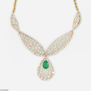 Heavenly Drop Diamond Necklaces 14K White Gold