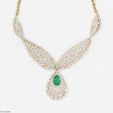 Heavenly Drop Diamond Necklaces 14K Yellow Gold