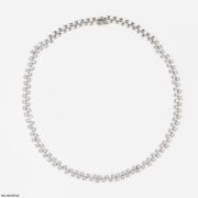 Evergreen Sparkle Diamond Necklaces 9K White Gold