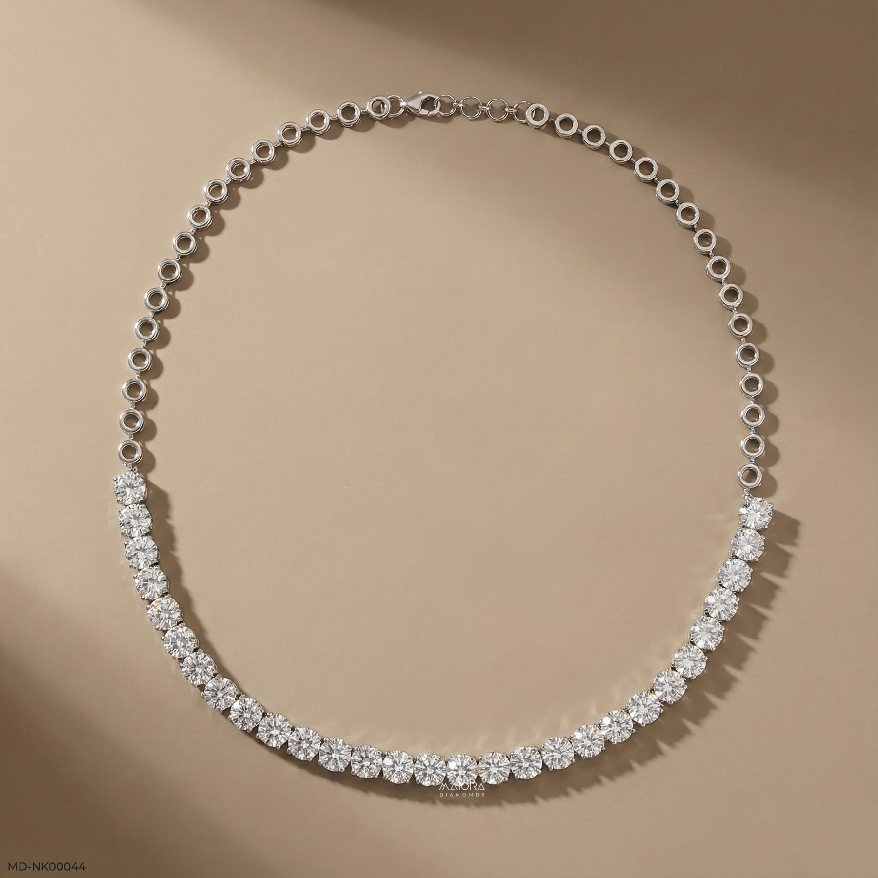 Starlight Graduated Diamond Necklace 9K Rose Gold