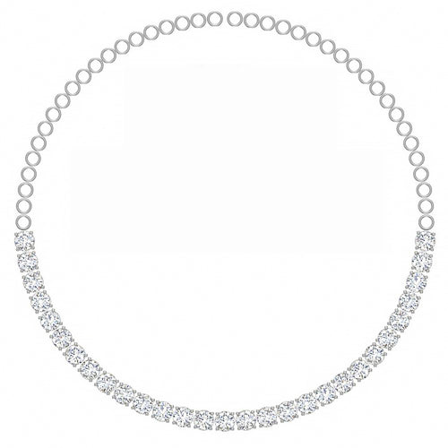 Starlight Graduated Diamond Necklace 18K Yellow Gold