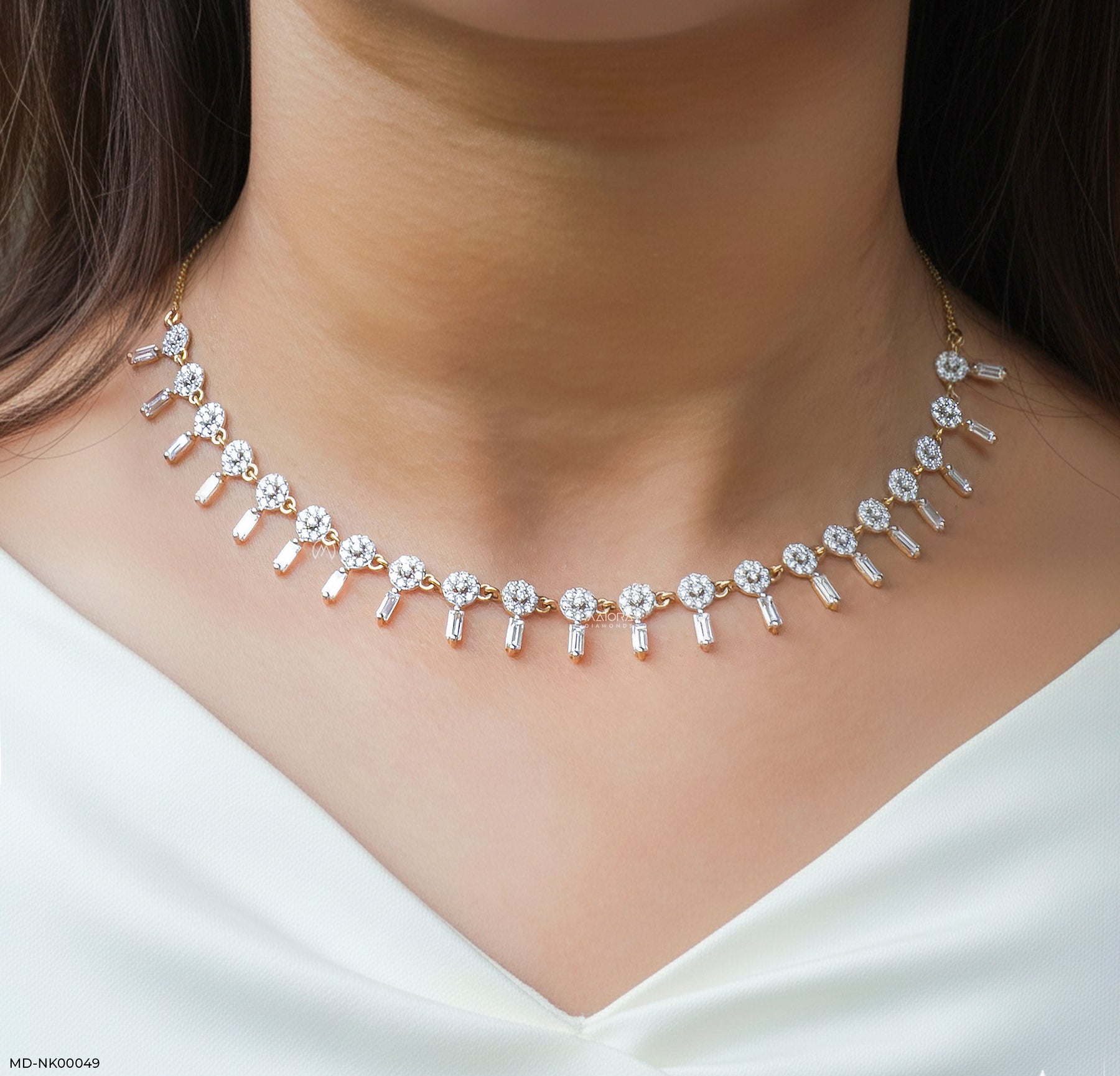 lab grown diamond necklace india