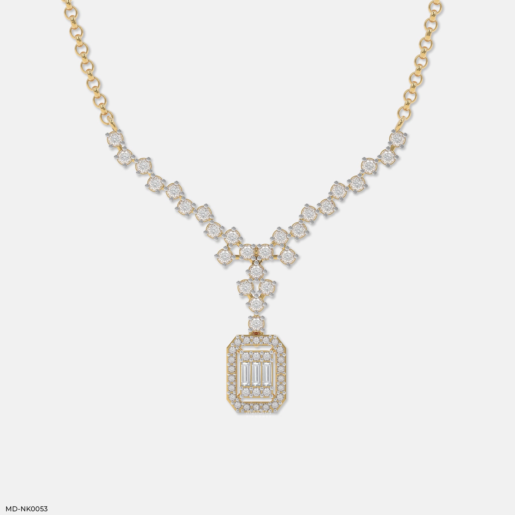 Picture Perfect Diamond Necklaces 18K Yellow Gold