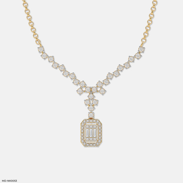 Picture Perfect Diamond Necklaces 14K Yellow Gold