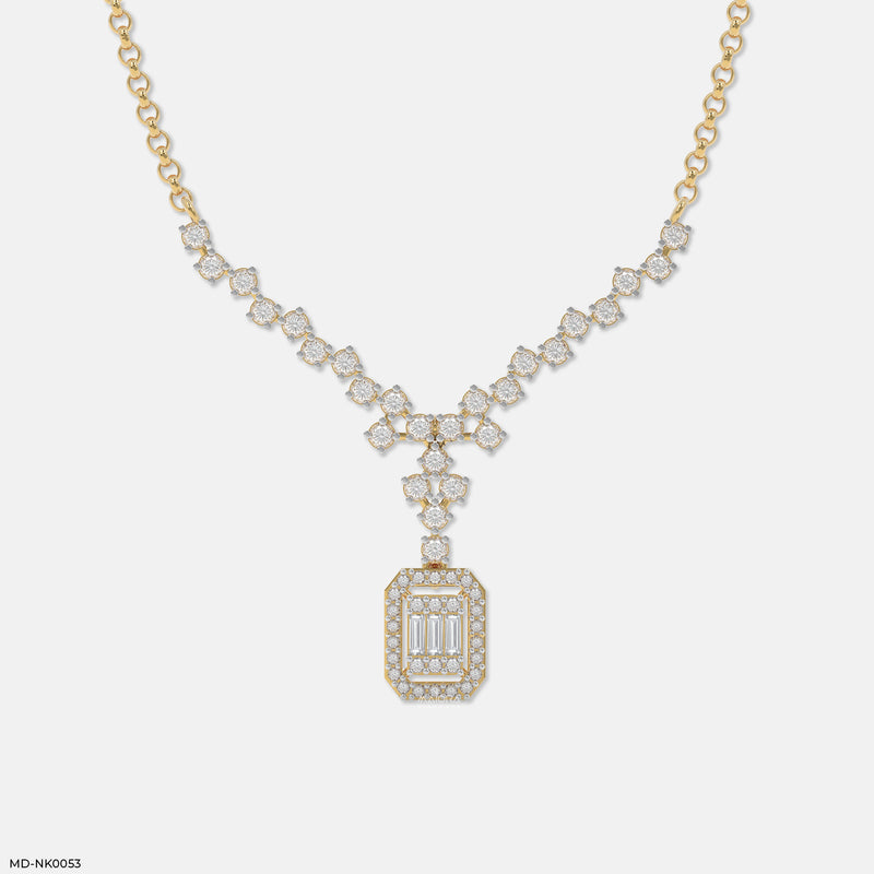 Picture Perfect Diamond Necklaces 14K Rose Gold
