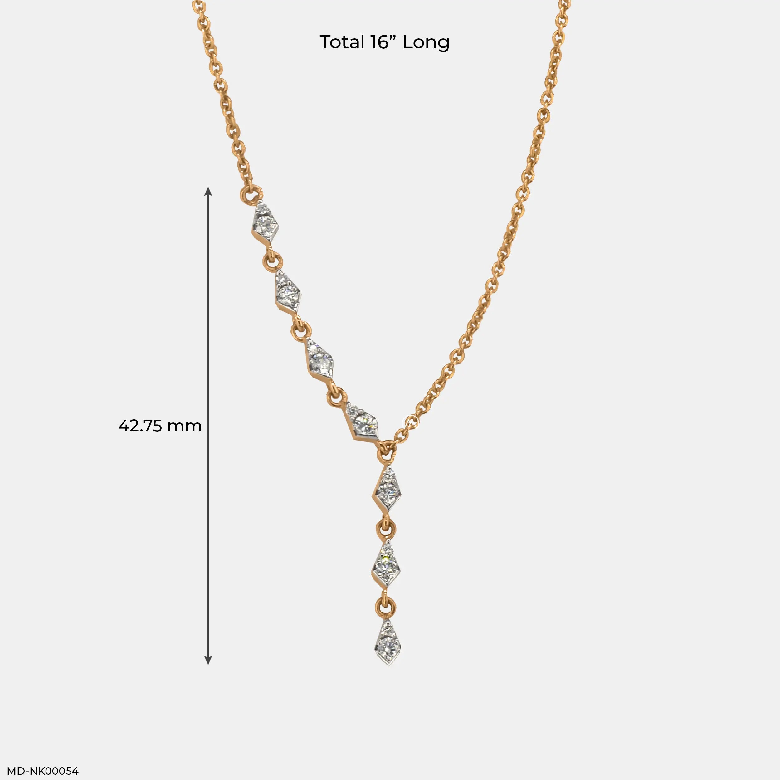 0.35 Carat Fancy Designs Lab Diamond Necklace