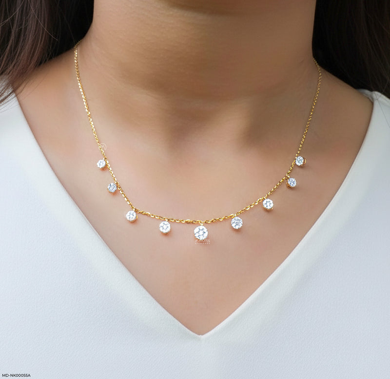 lab grown diamond necklace india