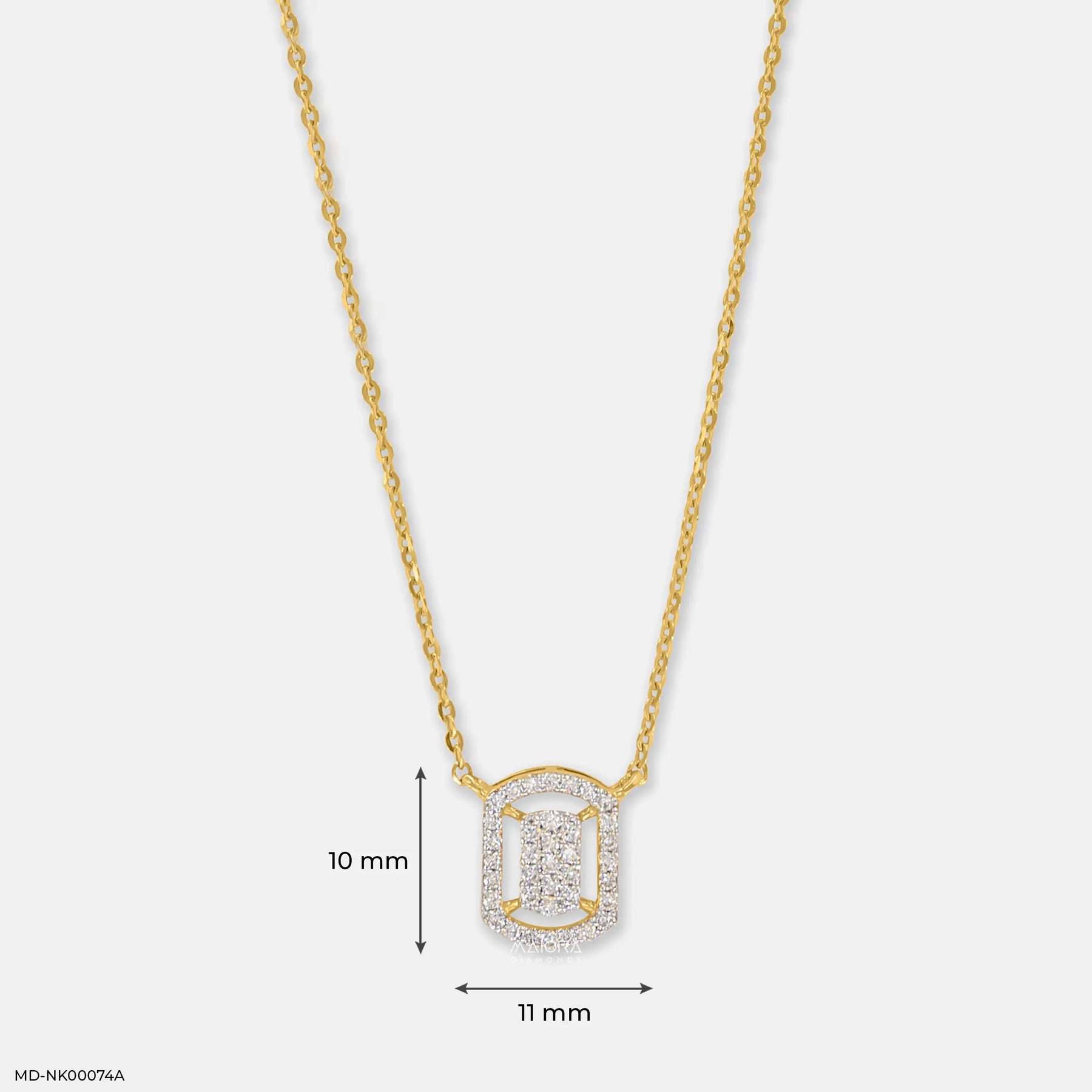 0.15 Carat Starburst Lab Diamond Pendant Without Chain 14K Yellow Gold