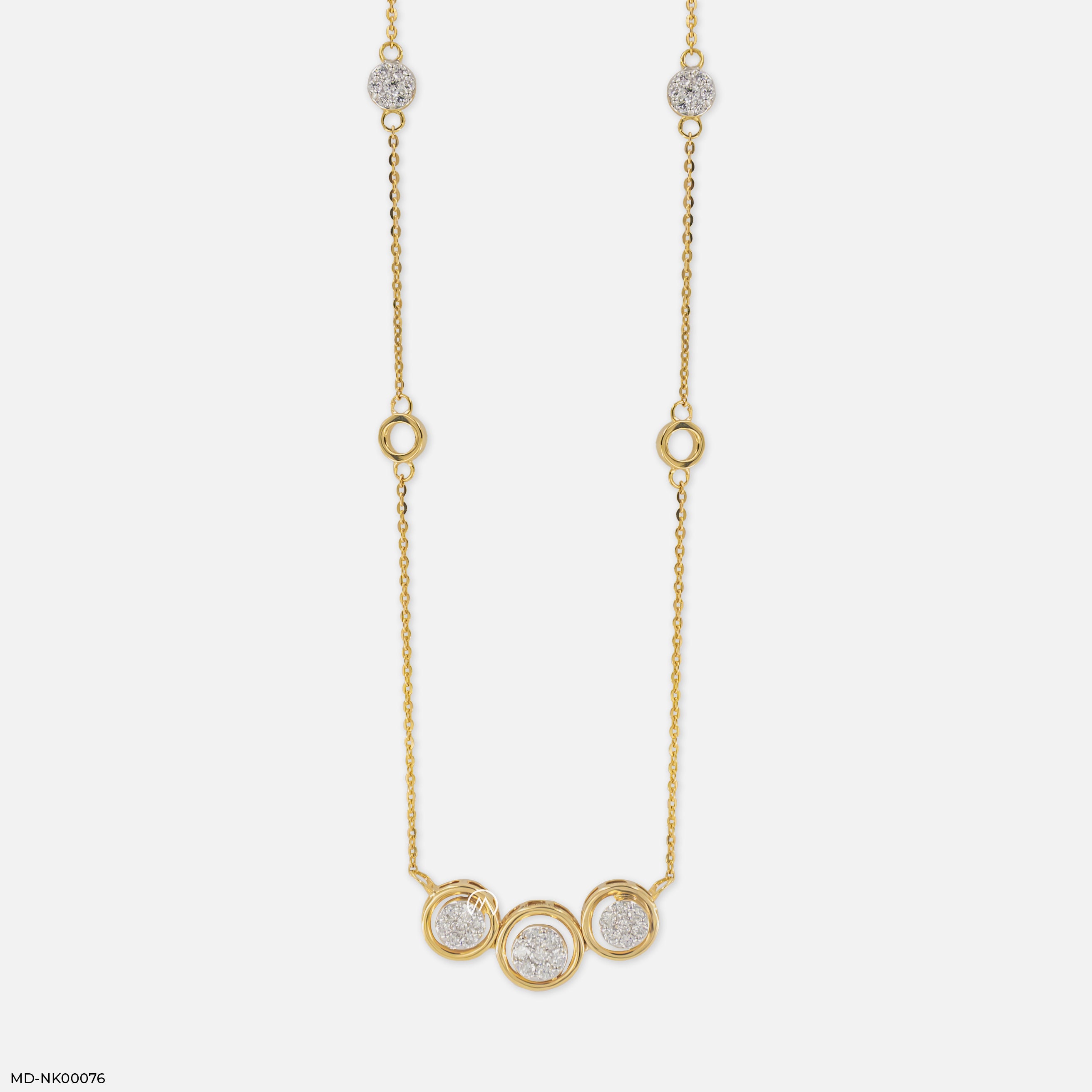 Golden Bubbles Necklace 9K Yellow Gold