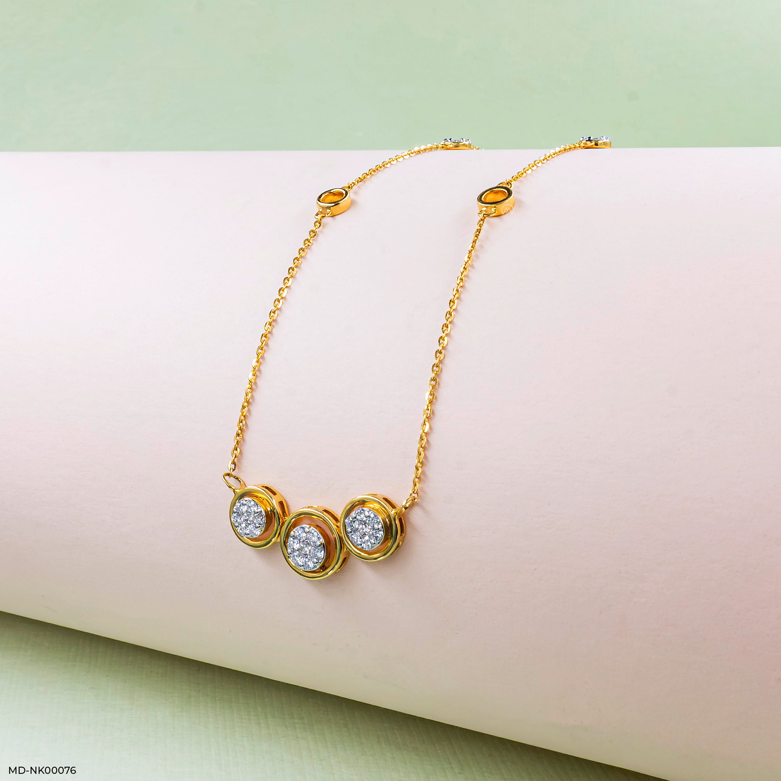 Golden Bubbles Necklace 9K Yellow Gold