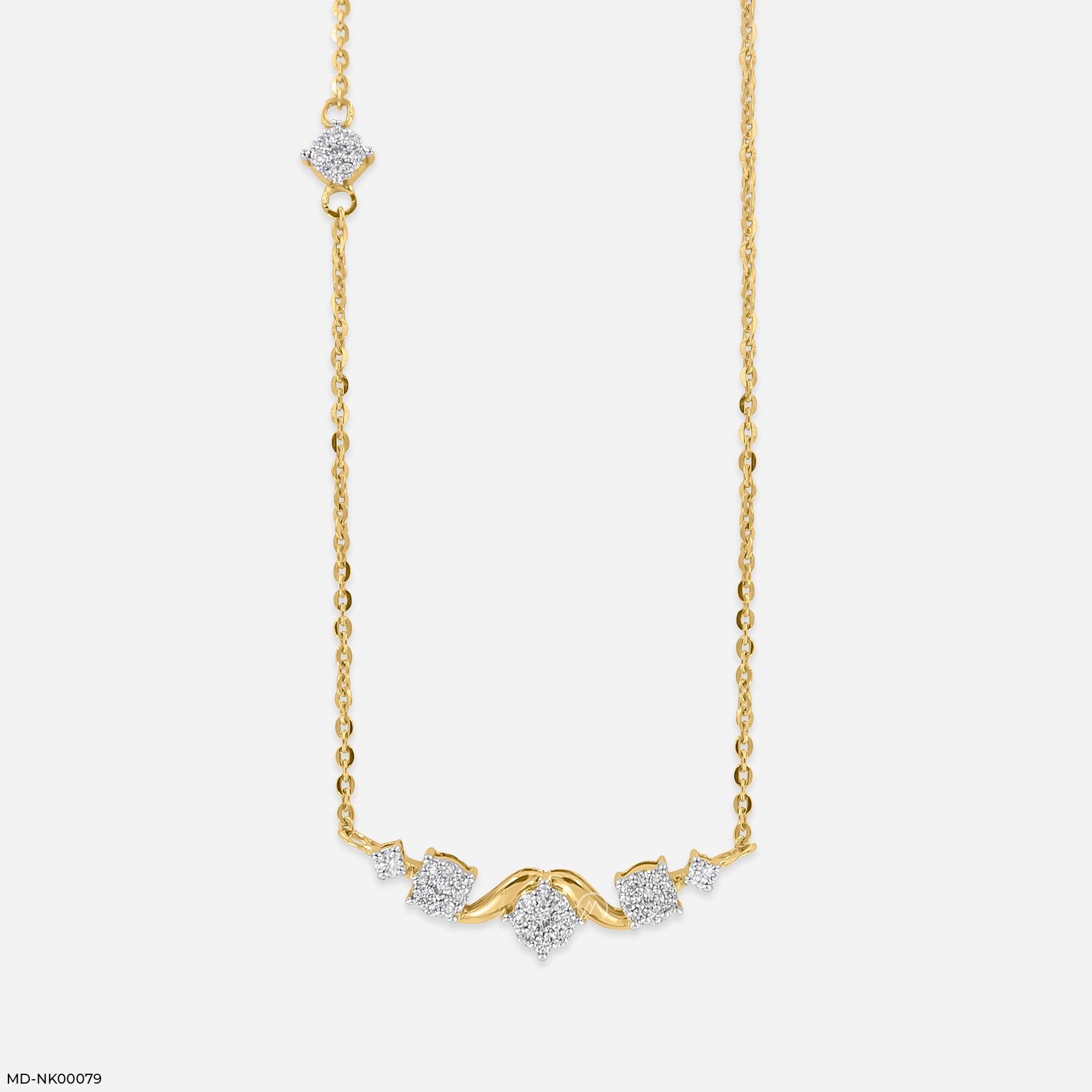 0.25 Carat Aurelia Lab Diamonds Necklace 18K Yellow Gold