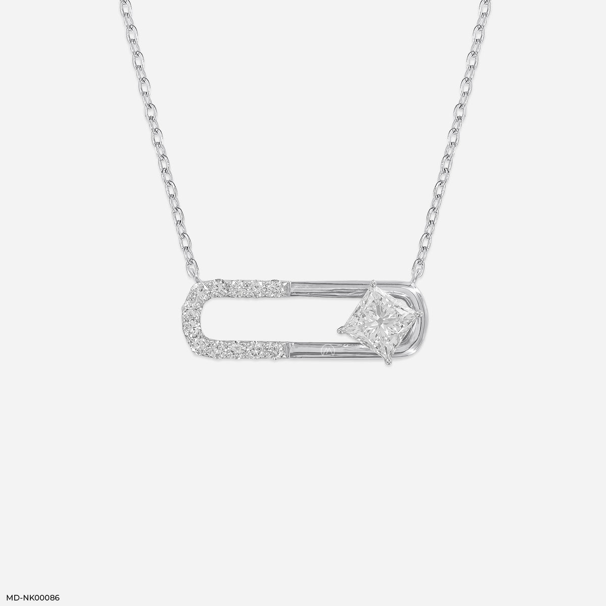 1.25 Carat Princess's Path Lab Diamond Pendant Without Chain