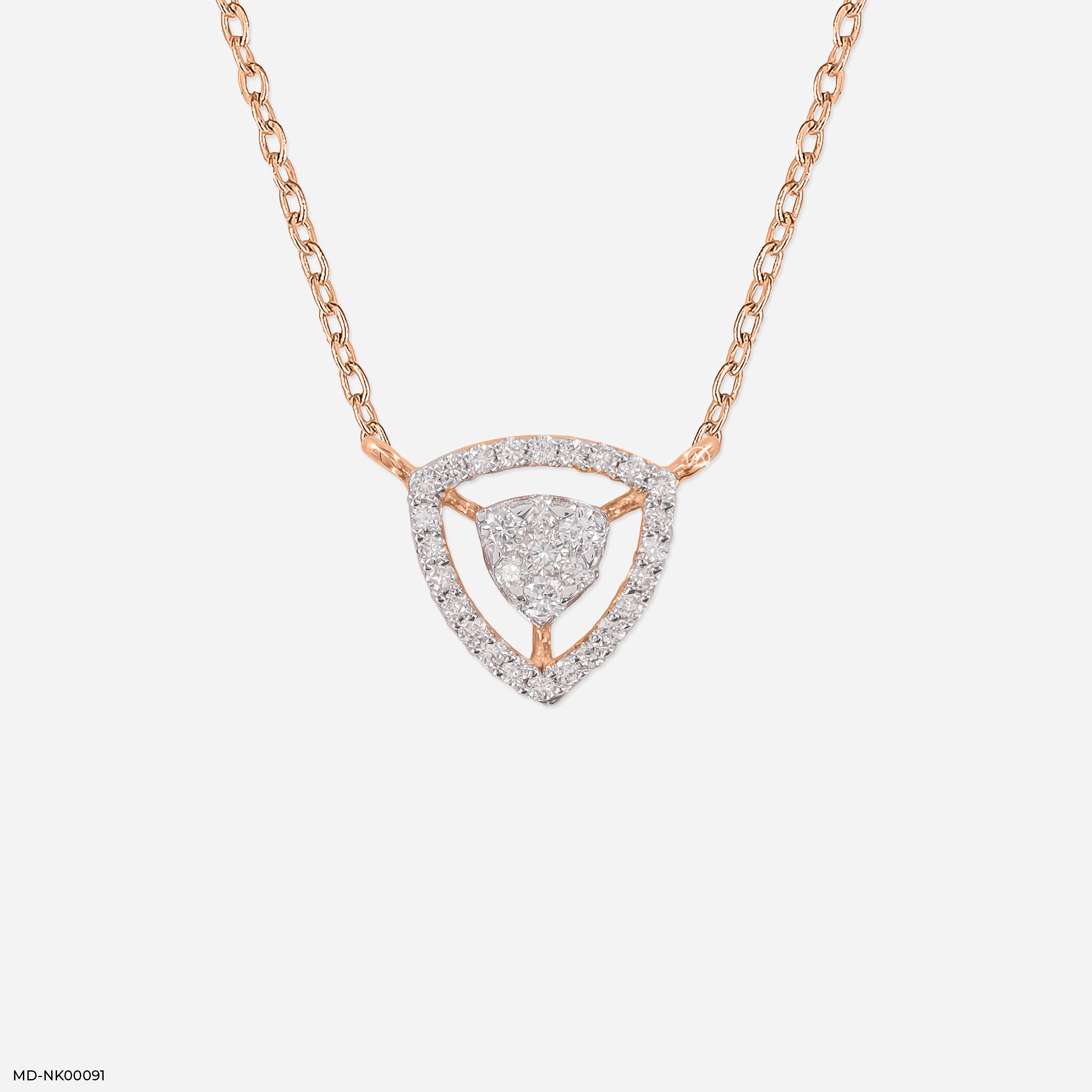 0.15 Carat Trinity lab Diamond Pendant Without Chain