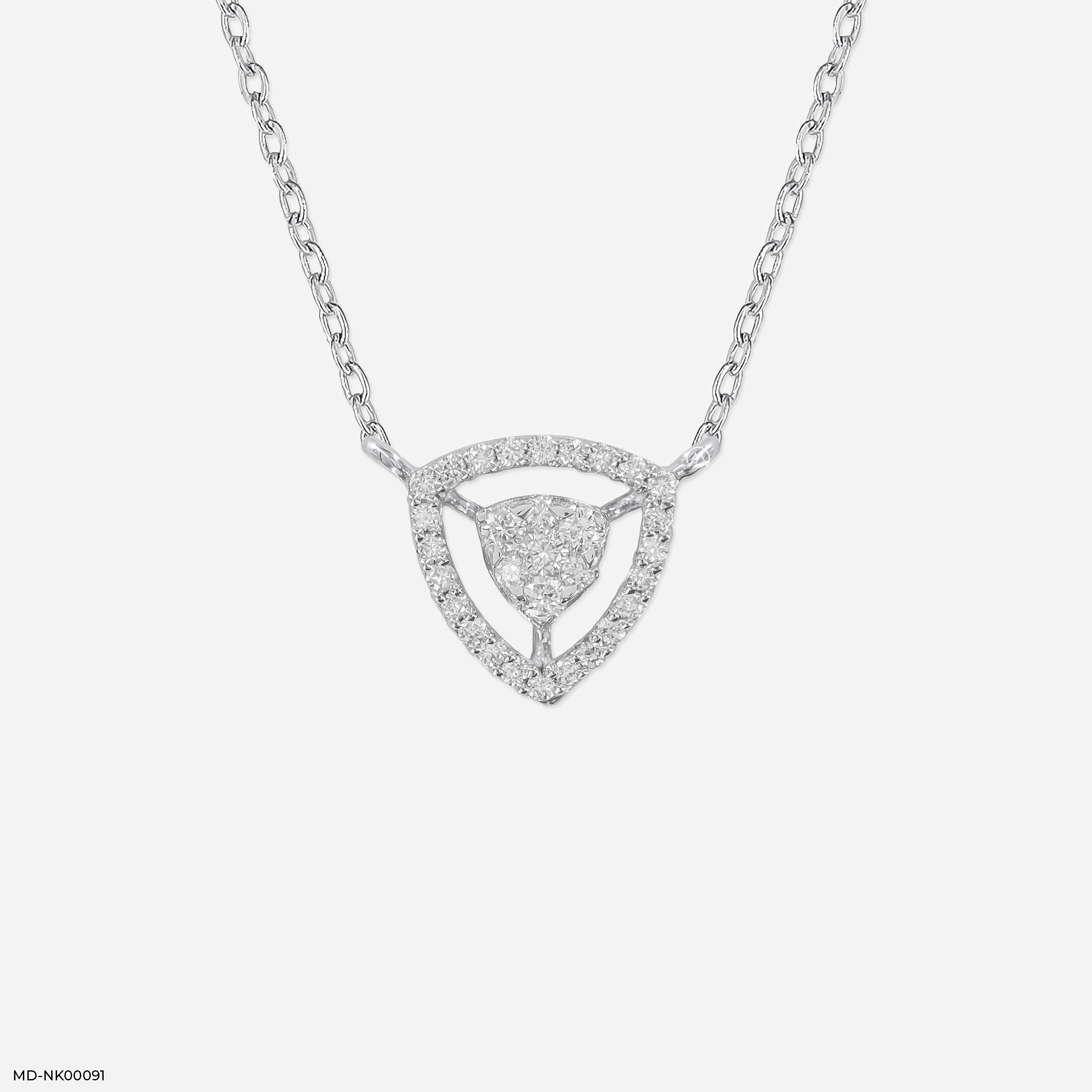 0.15 Carat Trinity lab Diamond Pendant Without Chain
