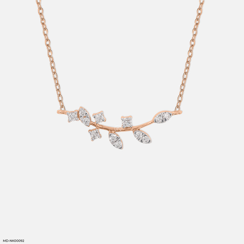 Vine Yard Lab Diamond Necklace 18K Yellow Gold