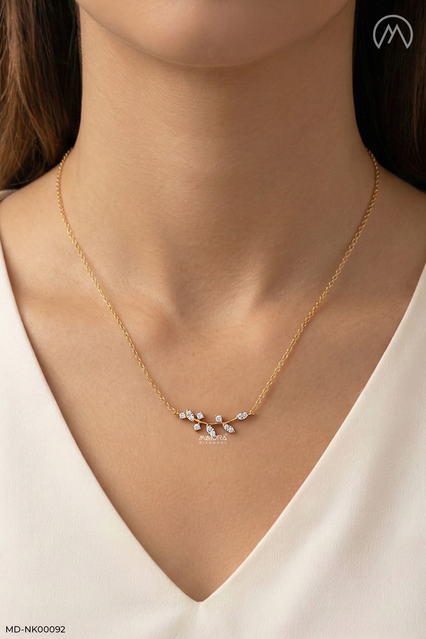 0.15 Carat Vine Yard Lab Diamond Pendant Without Chain