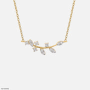0.15 Carat Vine Yard Lab Diamond Pendant Without Chain 18K Yellow Gold