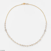 4.5 Carat Mosaic Multi-Shape Diamond Station Necklace