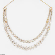 Unique Lab Diamond necklace 9K Yellow Gold