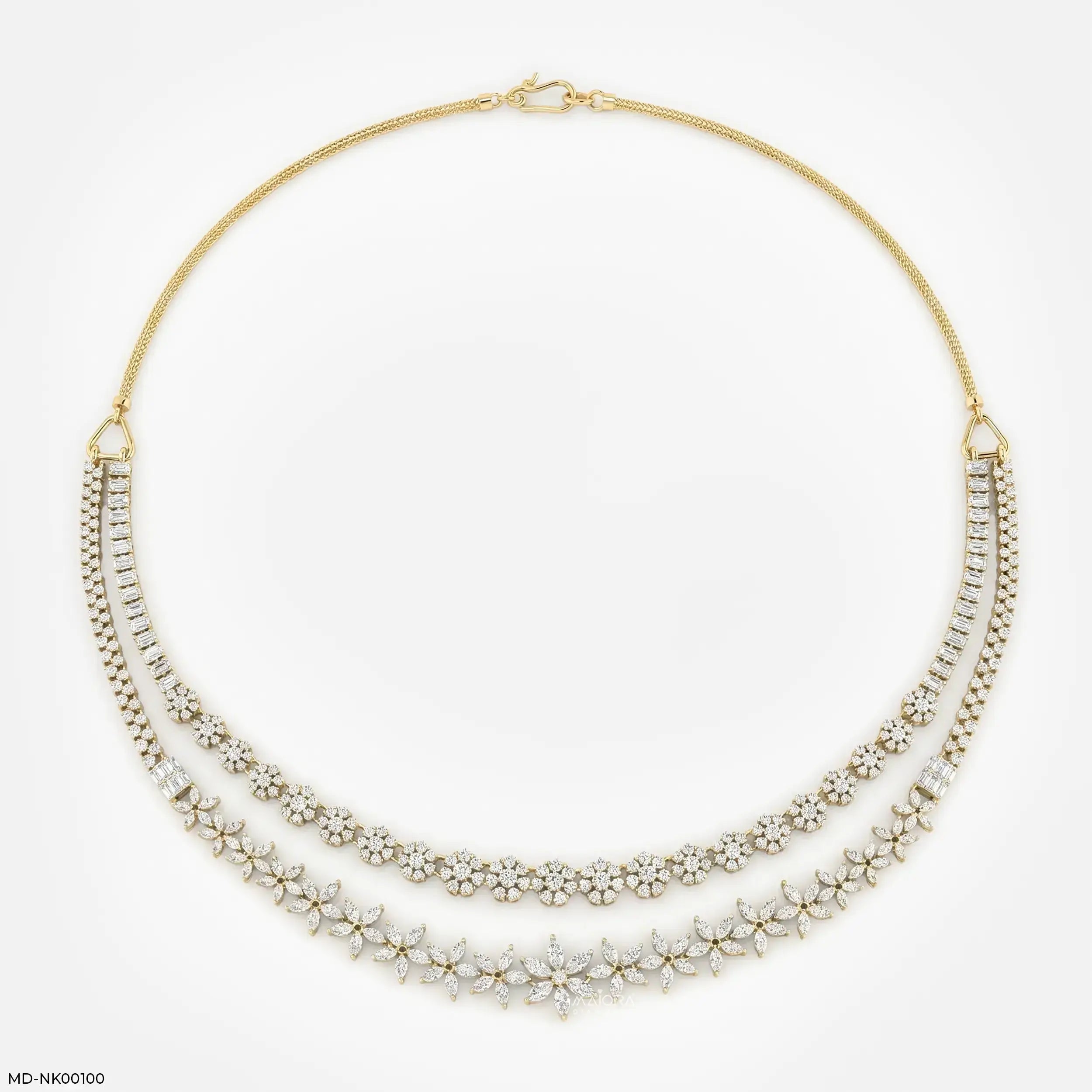 Unique Lab Diamond necklace