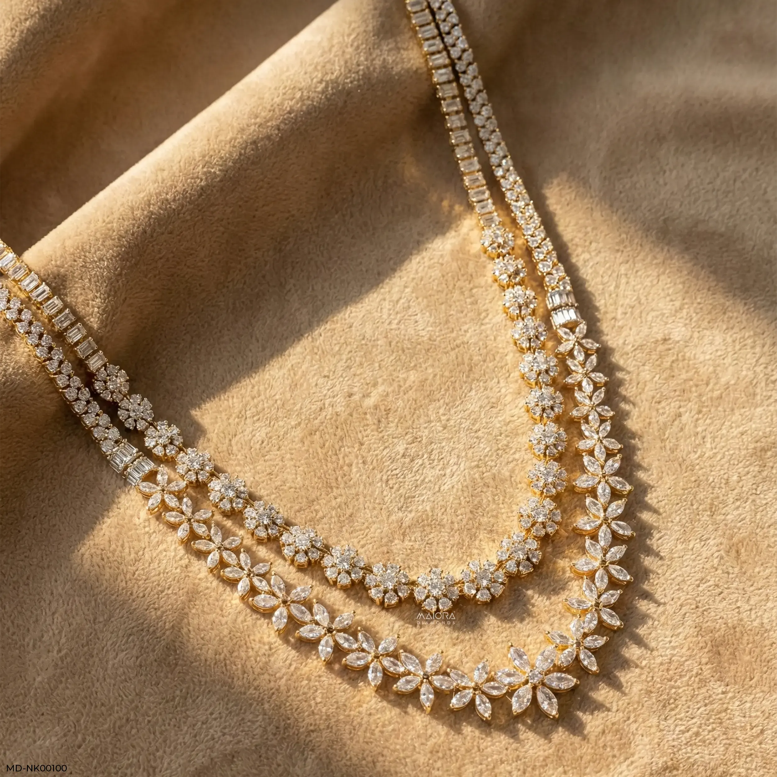 Unique Lab Diamond necklace
