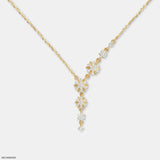0.50 Carat Drop Lab Diamond Necklace 9K Yellow Gold