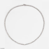 The Eternal Radiance Tennis Lab Diamond Necklace 10K White Gold
