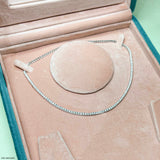 The Eternal Radiance Tennis Lab Diamond Necklace 10K White Gold