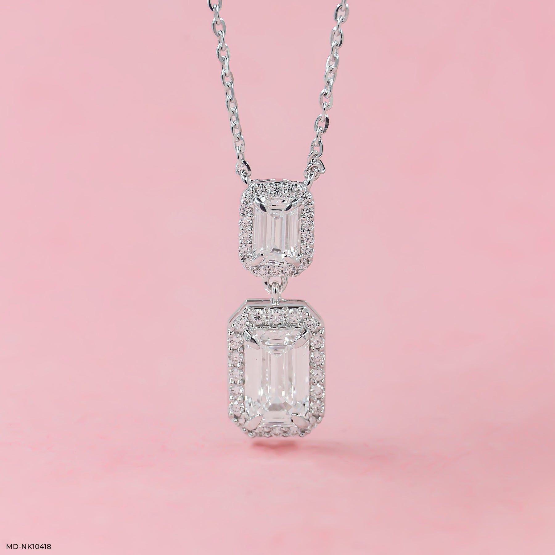 Duet Emerald Radiance 18K Rose Gold