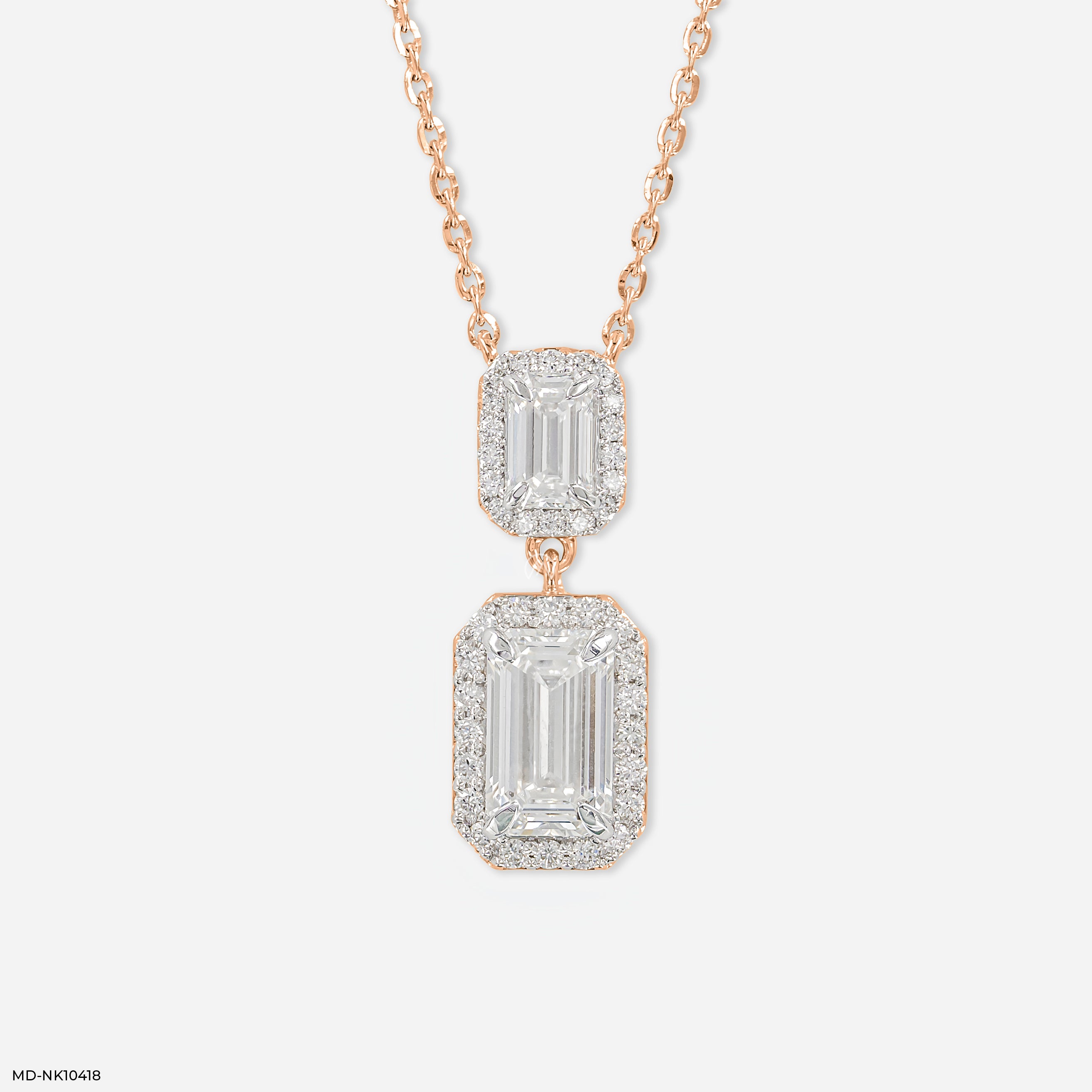 Duet Emerald Radiance 9K Rose Gold