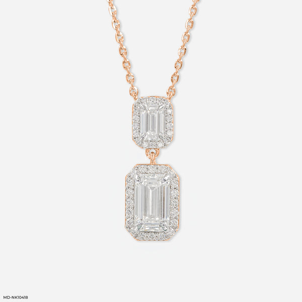 Duet Emerald Radiance 18K Rose Gold