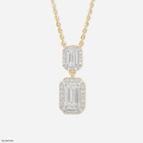 Duet Emerald Radiance 14K Rose Gold