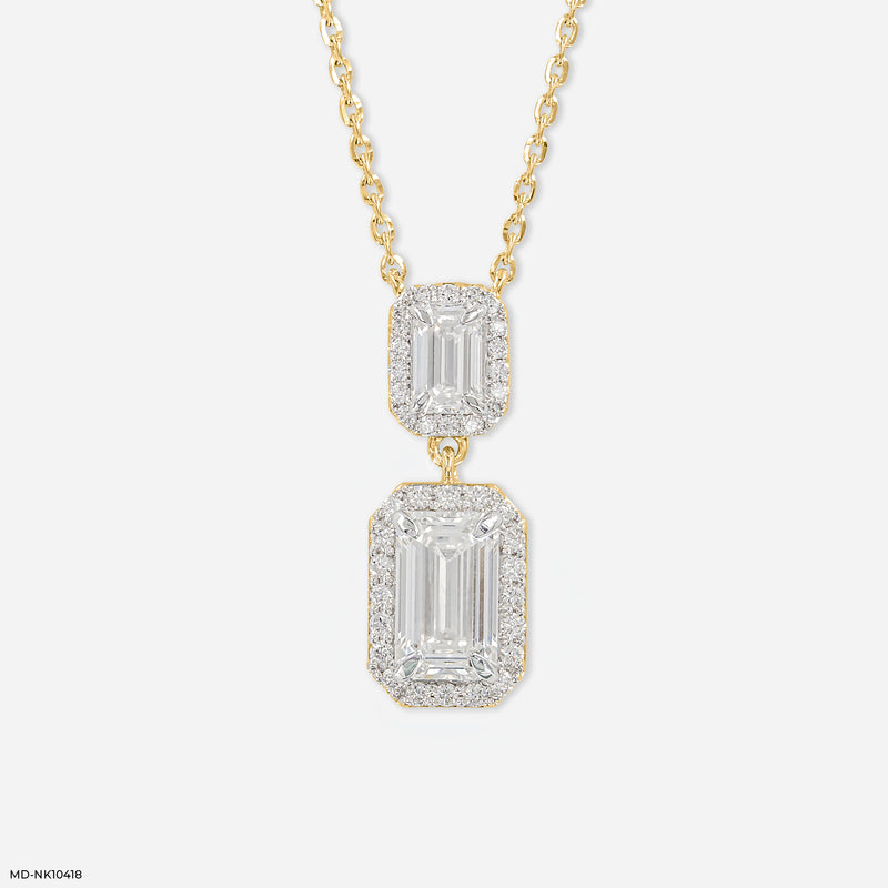 Duet Emerald Radiance 14K Rose Gold