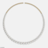 Diamond Tennis Necklace 9K White Gold