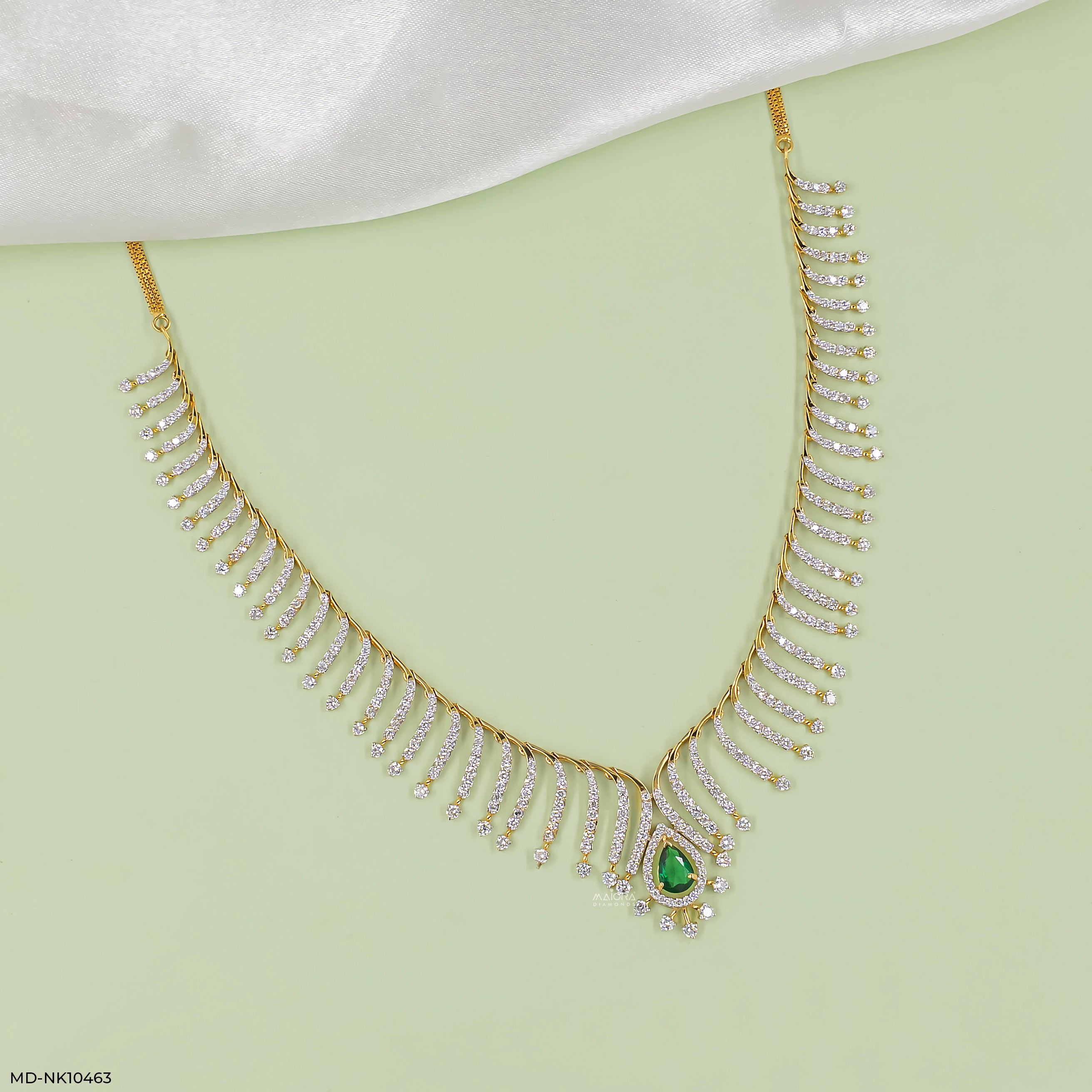 Dynasty Flare Diamond Necklace